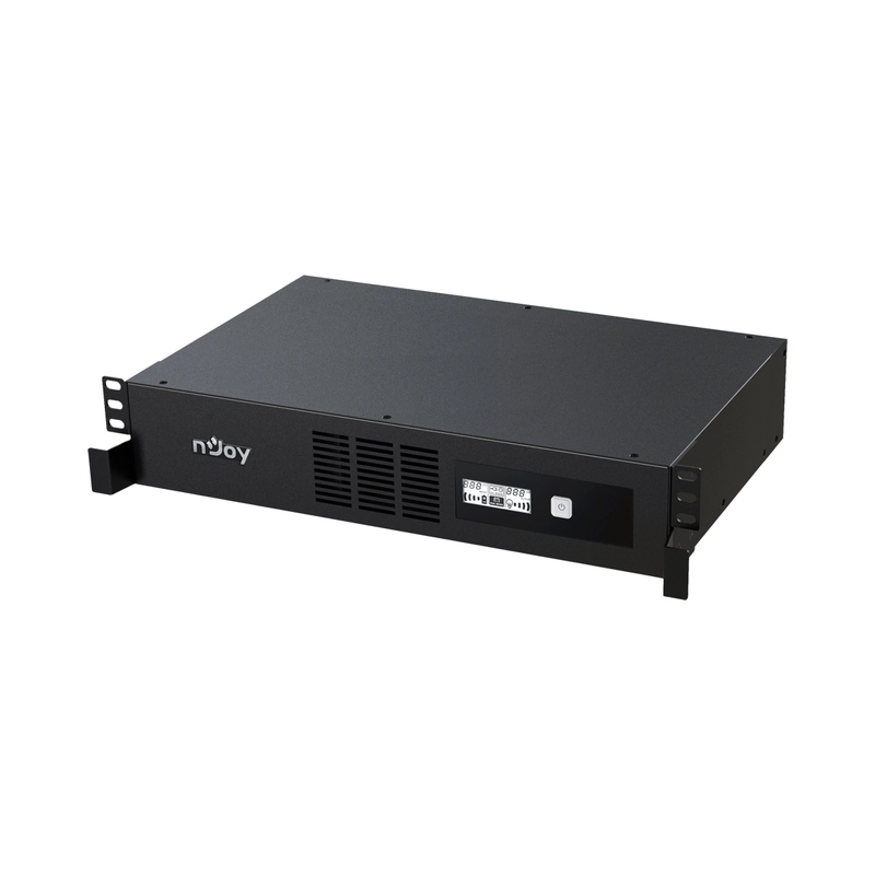 UPS 2000VA/1200W, Line Interactive, Rack, Микропроцесорно управление, LCD дисплей, Симулирана синусоида - NJOY Code 2000
