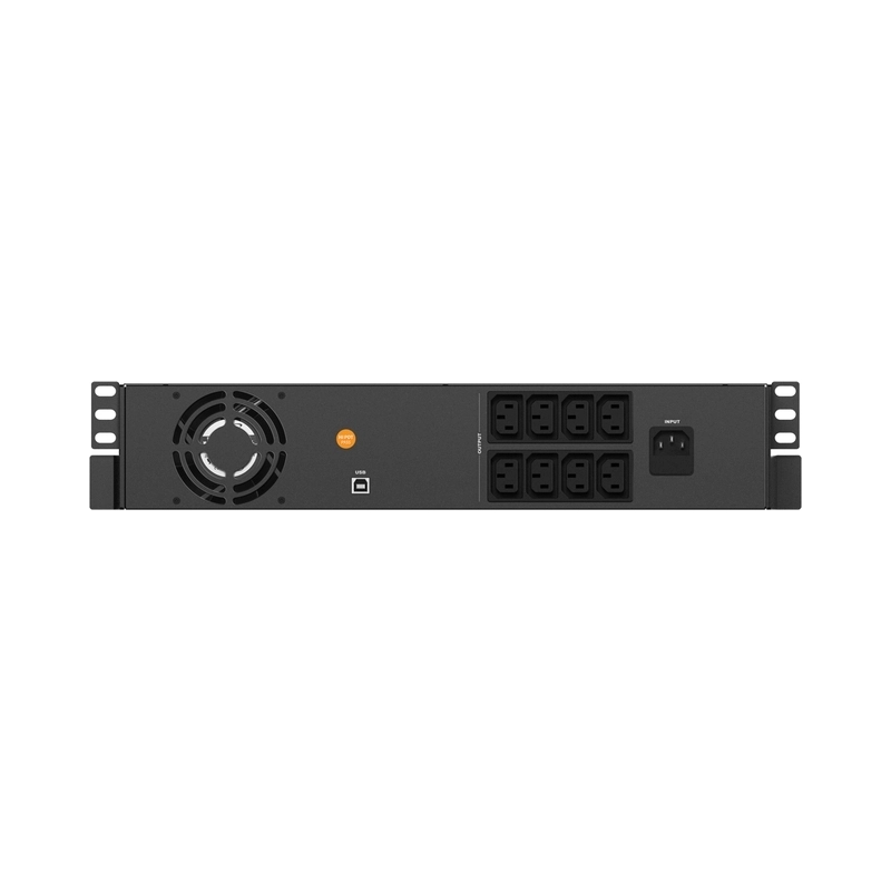 UPS 2000VA/1200W, Line Interactive, Rack, Микропроцесорно управление, LCD дисплей, Симулирана синусоида - NJOY Code 2000