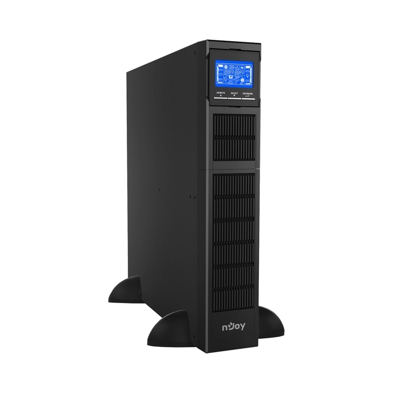 UPS 2000VA/2000W, On-Line технология, двойна конверсия; LCD дисплей, чиста синусоида; Rack/Tower - NJOY Balder 2000