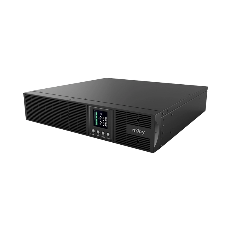 UPS 2000VA/1800W, On-Line технология, Rack, двойна конверсия; Микропроцесорно
управление,Чиста синусооида - NJOY Aster 2K