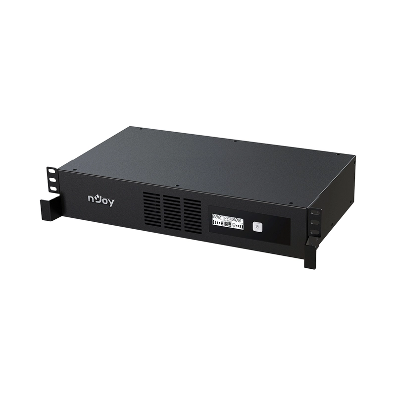 UPS 600VA/360W, Line Interactive, Rack, Микропроцесорно управление, LCD дисплей, Симулирана синусоида - NJOY Code 600