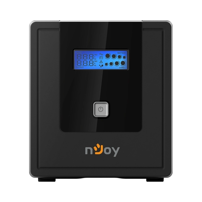 UPS 1000VA/600W, Line Interactive, Tower, Микропроцесорно управление, LCD дисплей,
Симулирана синусоида - NJOY Cadu 1000