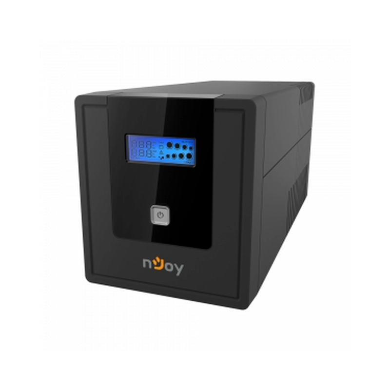 UPS 1000VA/600W, Line Interactive, Tower, Микропроцесорно управление, LCD дисплей,
Симулирана синусоида - NJOY Cadu 1000
