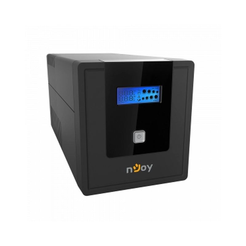 UPS 1000VA/600W, Line Interactive, Tower, Микропроцесорно управление, LCD дисплей,
Симулирана синусоида - NJOY Cadu 1000