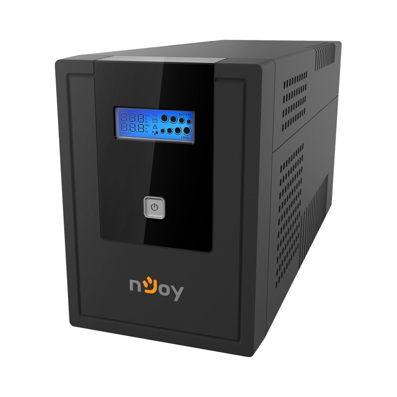 UPS 2000VA/1200W, Line Interactive, Tower, Микропроцесорно управление, LCD дисплей,
Симулирана синусоида - NJOY Cadu 2000