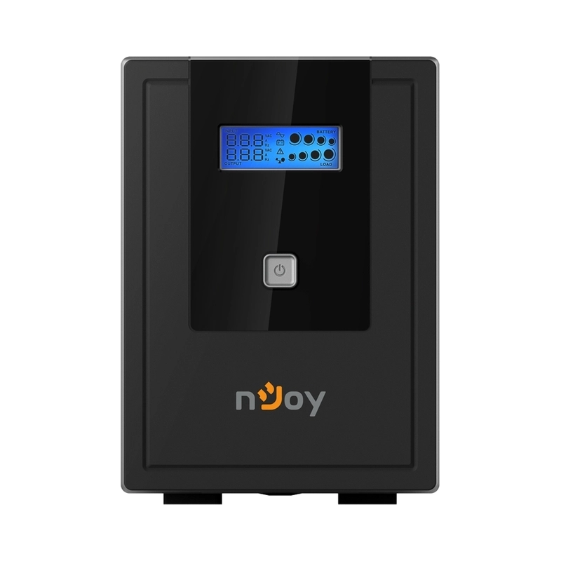 UPS 2000VA/1200W, Line Interactive, Tower, Микропроцесорно управление, LCD дисплей,
Симулирана синусоида - NJOY Cadu 2000