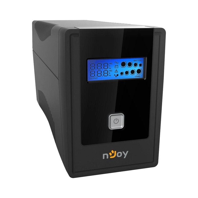 UPS 2000VA/1200W, Line Interactive, Tower, Микропроцесорно управление, LCD дисплей,
Симулирана синусоида - NJOY Cadu 650