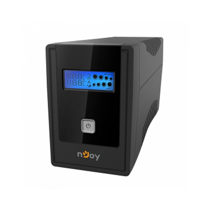 UPS 800VA/480W, Line Interactive, Tower, Микропроцесорно управление, LCD дисплей,
Симулирана синусоида - NJOY Cadu 850