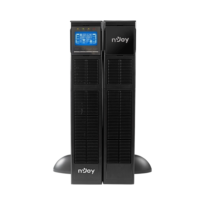 UPS 6000VA/6000W, On-Line технология, двойна конверсия; LCD дисплей, чиста синусоида; Rack/Tower - NJOY Balder 6000