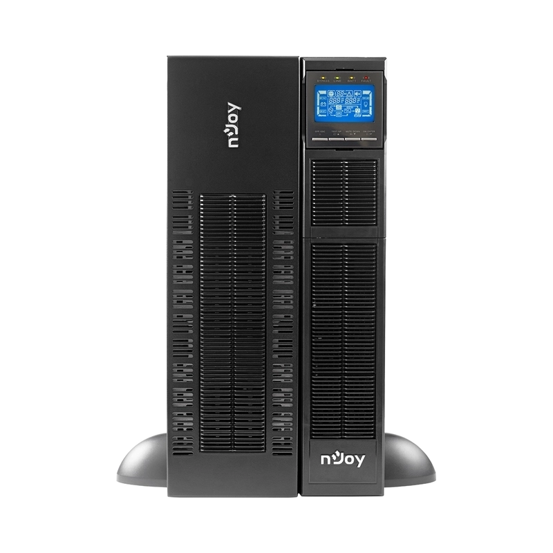 UPS 6000VA/6000W, On-Line технология, двойна конверсия; LCD дисплей, чиста синусоида; Rack/Tower - NJOY Balder 6000