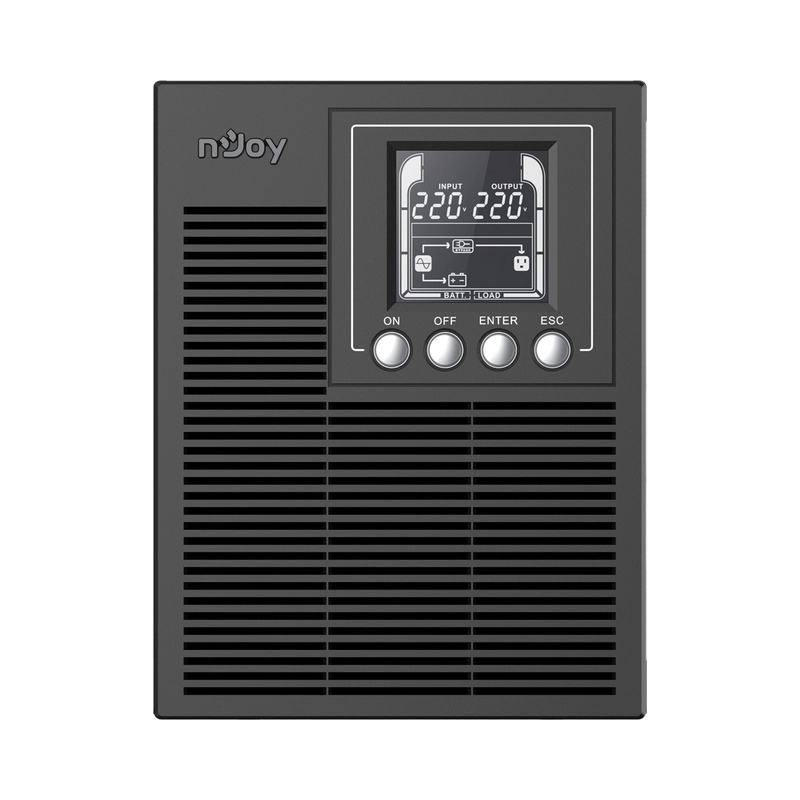 UPS 1000VA/800W, On-Line технология, Tower, двойна конверсия; Микропроцесорно управление,
LCD дисплей, чиста синусоида; - NJOY Echo Pro 1000