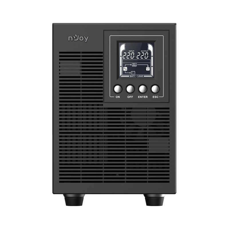 UPS 2000VA/1600W, On-Line технология, Tower, двойна конверсия; Микропроцесорно управление,
LCD дисплей, чиста синусоида; - NJOY Echo Pro 2000