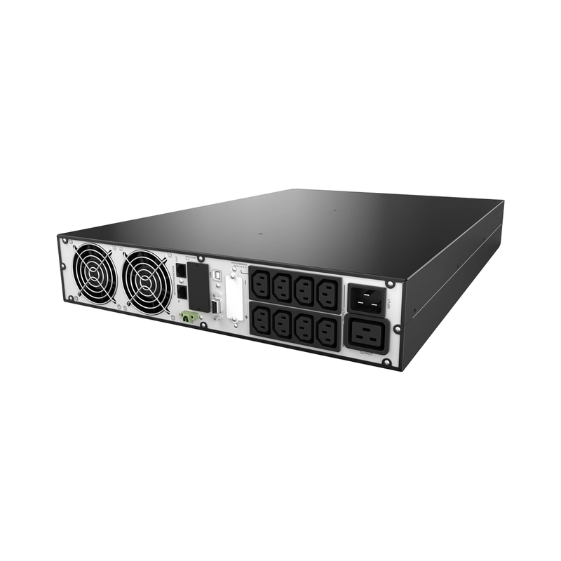 UPS 3000VA/3000W, On-Line технология, двойна конверсия; LCD дисплей, иста синусоида; Rack/Tower - NJOY Balder 3000