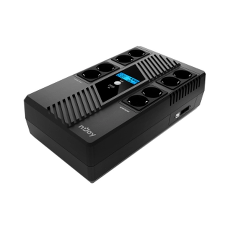 UPS 800VA/480W, Line Interactive, LCD display, Simulated sine wave, AVR - automatically regulates - NJOY Token 800