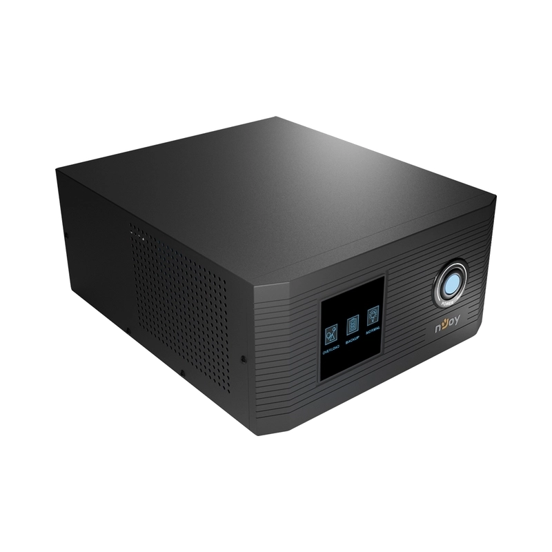 UPS 450VA/400W, Line Interactive , Подходящ за резервиране на помпи за отоплителни инсталации, без вградени батерии, поддържа 12V акумулатори от 18Ah до 40Ah - NJOY Aira 400
