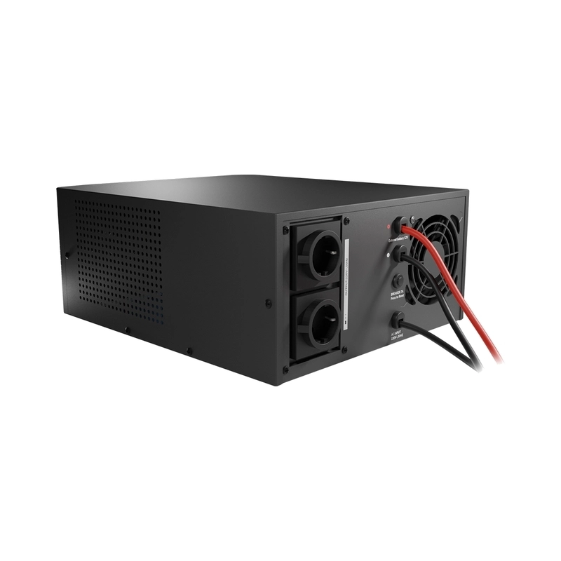 UPS 1200VA/1000W, Line Interactive , Подходящ за резервиране на помпи за отоплителни инсталации, без вградени батерии, поддържа 12V акумулатори от 40Ah до 200Ah - NJOY Aira 1200