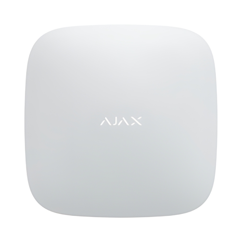 Безжичен контролен панел с вграден мрежов LAN интерфейс + 4G модем - AJAX Hub (4G) 92210.259.wh1