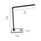 LED table/desk light 3000K-6000K. 7W. 450lm. 220-240V. 120°. LED SMD. -20° C→ 45° C. 10.000hrs. CRI>90, dimmable, made of aluminum, ABS, PC. IP20, black - VK LED VK/04678/B/CCT