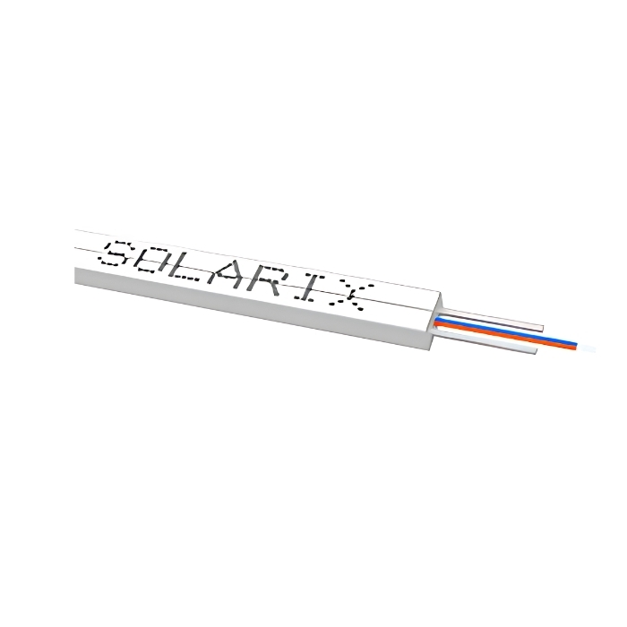 Плосък дроп MDIC оптичен кабел 2 влакна 9/125 µm 3 mm LSOH Eca Бял G.657.A1 1000 m - Solarix SXKO-MDIC-2-OS-LSOH-WH