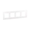 Рамка 4х Valena Life Raw Origin Светло стъкло - Legrand 756614