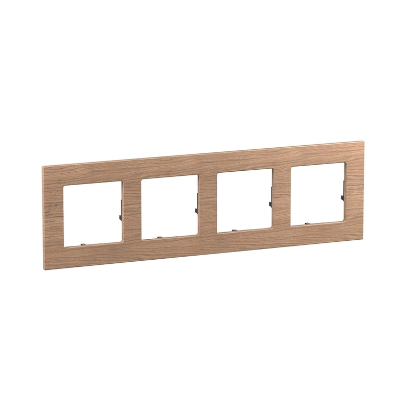 Рамка 4х Valena Life Raw Origin Светъл дъб - Legrand 756634