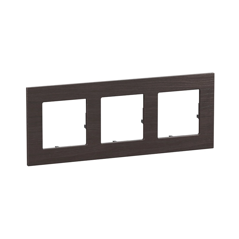 Рамка 3х Valena Life Raw Origin Тъмен дъб - Legrand 756643
