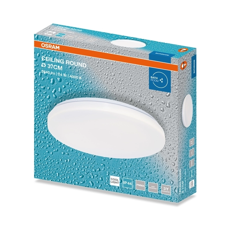 LED ceiling light 24W 1920lm 4000K IP44 - OSRAM CEILING ROUND LED647864