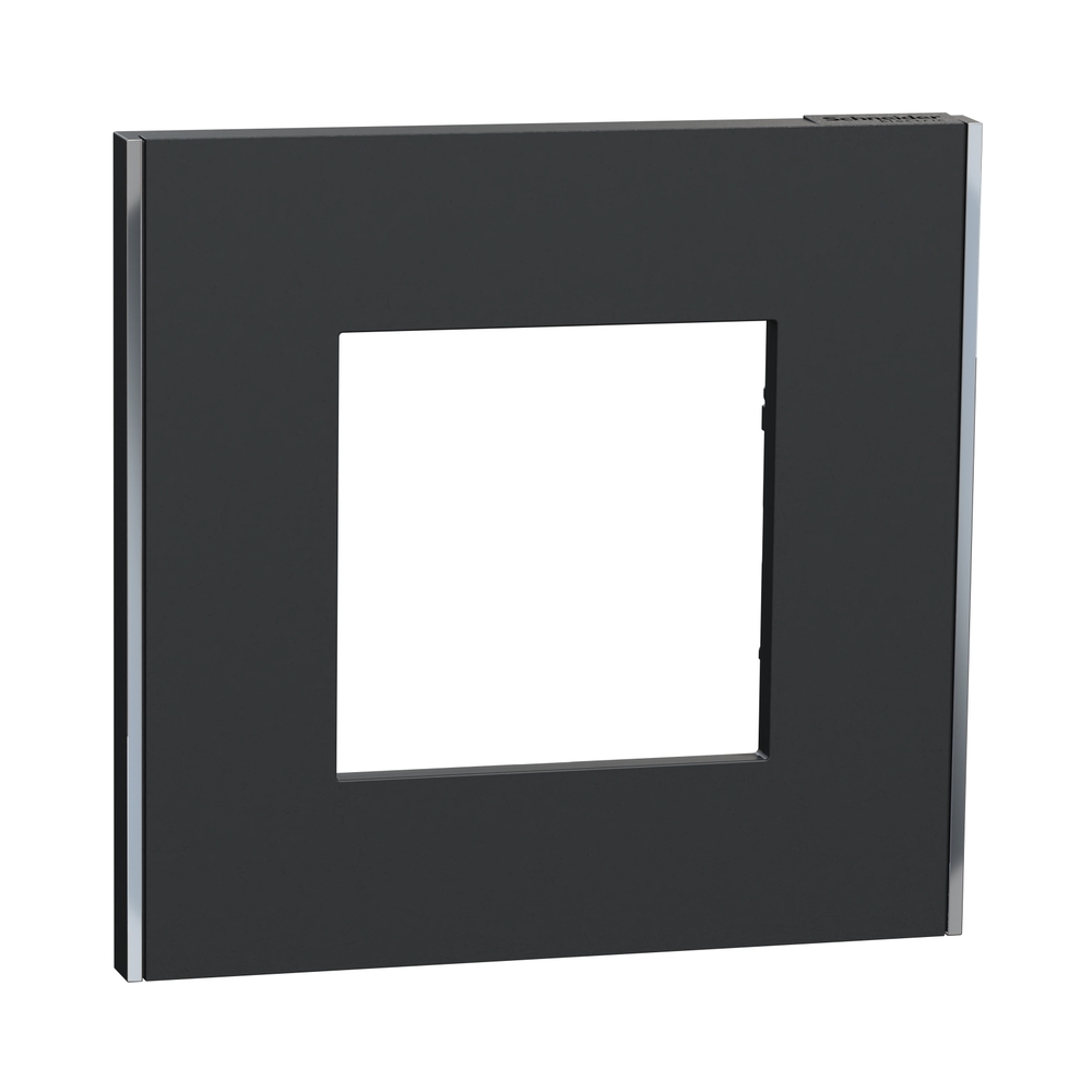 Рамка 1x 2M Антрацит/сребро Unica Deco Subtle - Schneider Electric Unica NEW NU600243