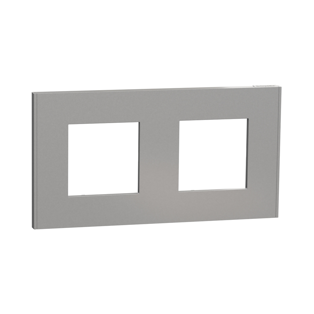 Рамка 2x 2M Алуминий Unica Deco Essential - Schneider Electric Unica NEW NU600430