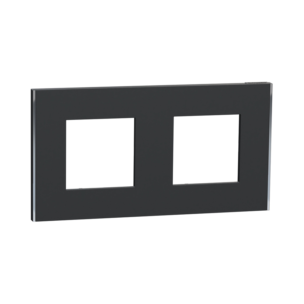 Рамка 2x 2M Антрацит/сребро Unica Deco Subtle - Schneider Electric Unica NEW NU600443