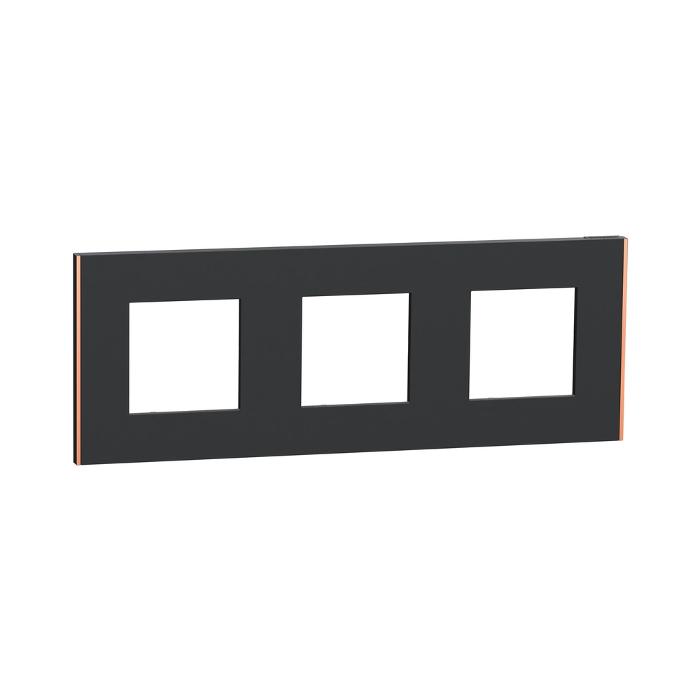 Рамка 3x 2M Антрацит/мед Unica Deco Subtle - Schneider Electric Unica NEW NU600641