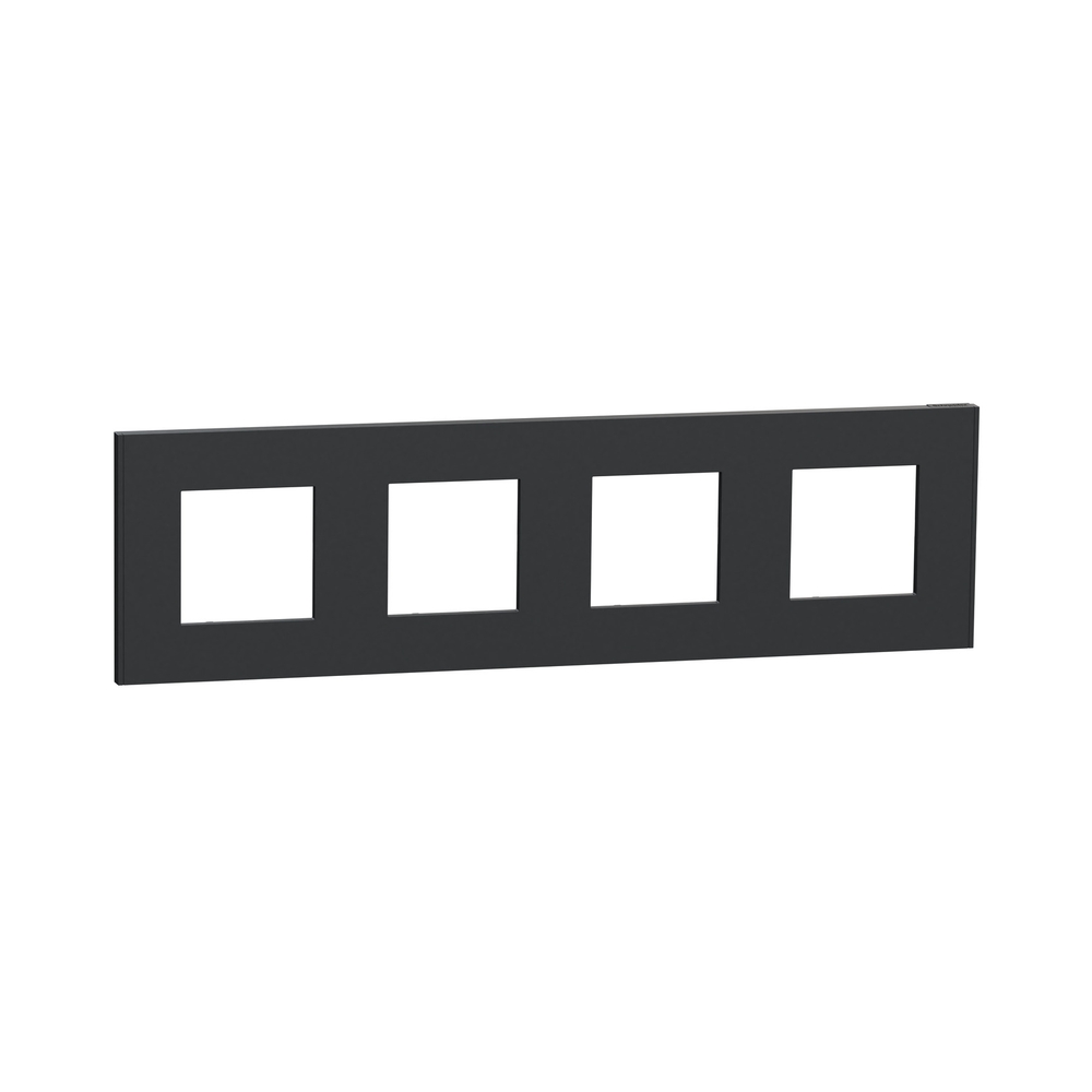 Рамка 4x 2M Антрацит Unica Deco Essential - Schneider Electric Unica NEW NU600854