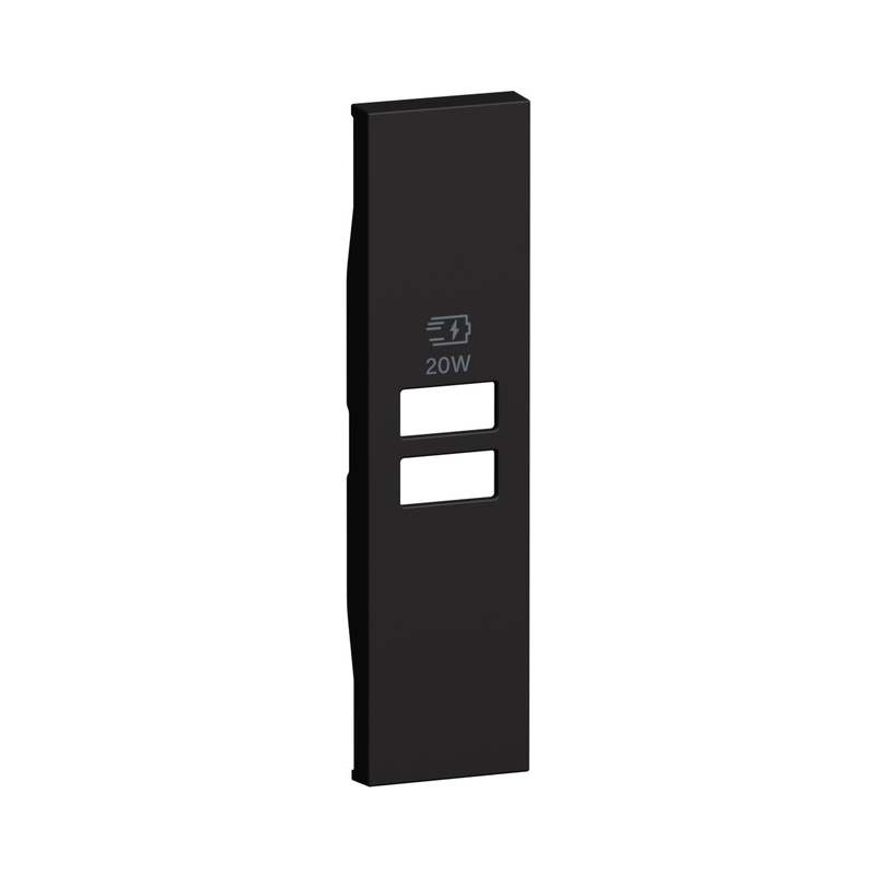 Лицев панел за USB K4192AC, K4192CC 1M Черен - bticino Living Now KG13PD