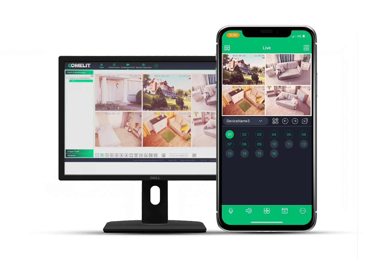 Платформа за централизирано наблюдение, запис и анализ Comelit